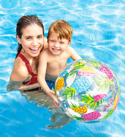 Set of 36 Intex PVC beach balls, 51 cm diameter, colorful and lightweight, ideal for outdoor play and sports activities.