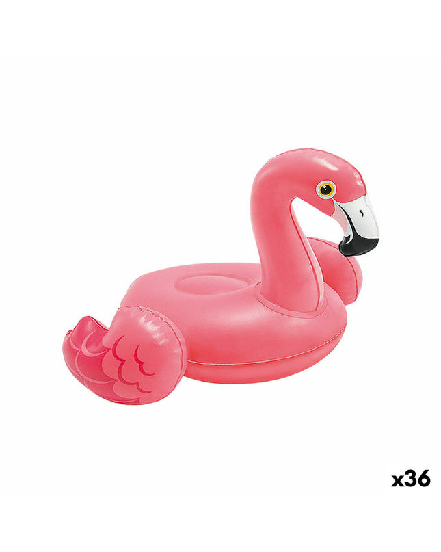 Set of 36 Intex inflatable pool animal figures, 33x33 cm, colorful swim toys for outdoor play and water fun.
