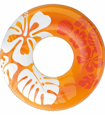 Set of 24 inflatable floating donut pool toys by Intex, 91 cm diameter, perfect for outdoor water fun and pool games.