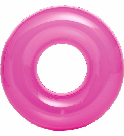 Set of 24 inflatable floating donut pool toys by Intex, 76 cm diameter, perfect for outdoor fun and water games