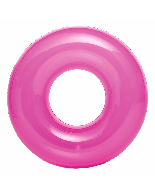 Set of 24 inflatable floating donut pool toys by Intex, 76 cm diameter, perfect for outdoor fun and water games