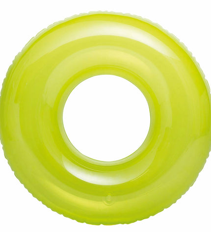 Set of 24 inflatable floating donut pool toys by Intex, 76x76 cm, perfect for outdoor water fun and pool games.