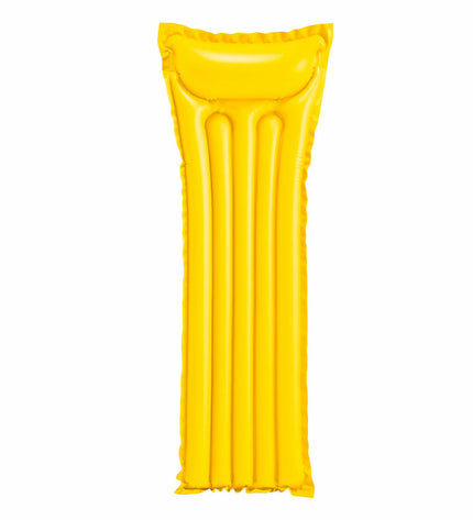 Set of 24 inflatable Intex mattresses measuring 183 x 69 cm, suitable for outdoor play and water games.