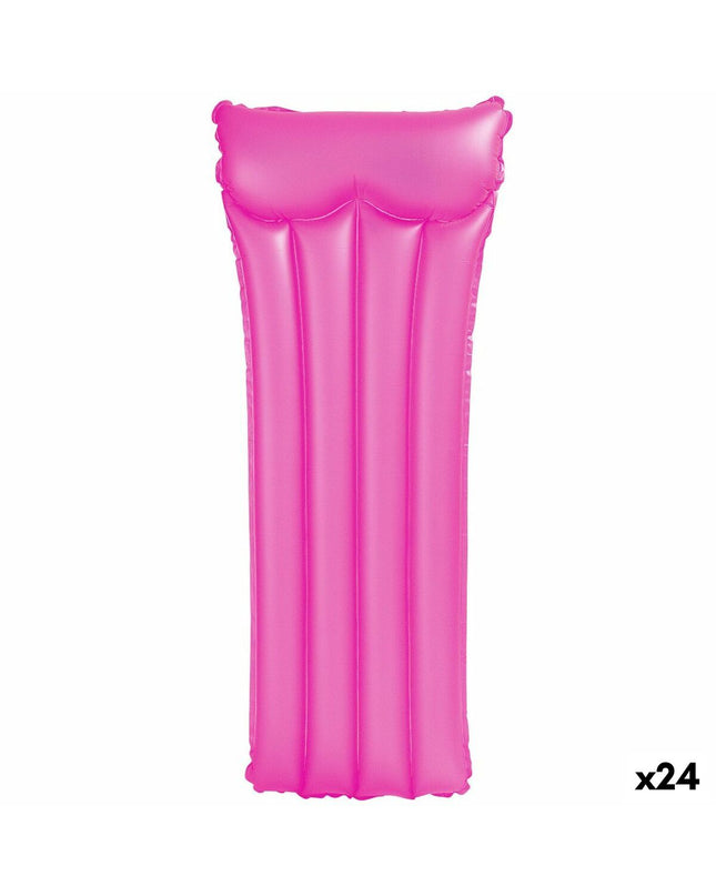 Inflatable Intex Neon mattress, 183 x 76 cm, colorful and durable, ideal for outdoor activities and play.