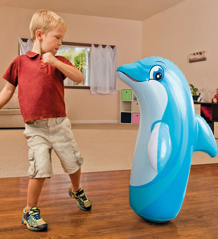 Set of 24 Intex inflatable pool figures, colorful toys for outdoor play, measuring 61 x 94 x 61 cm each, suitable for pool fun.