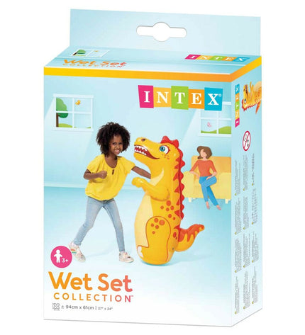 Set of 24 Intex inflatable pool figures, colorful and playful, measuring 61 x 94 x 61 cm, suitable for outdoor fun and swimming pools.