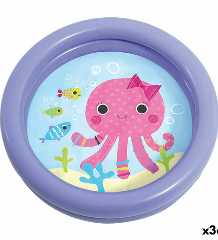 Intex Opblaasbaar kinderzwembad met octopus ontwerp, paars, 61 x 15 x 61 cm, geschikt voor speelplezier en outdoor gebruik