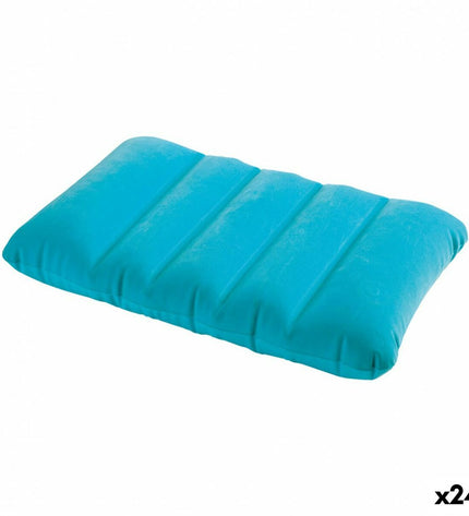 Set of 24 Intex air cushions, 43 x 9 x 28 cm, suitable for outdoor, camping, and hiking activities.