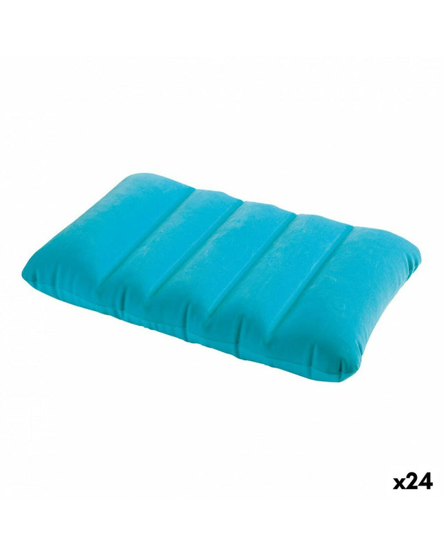 Set of 24 Intex air cushions, 43 x 9 x 28 cm, suitable for outdoor, camping, and hiking activities.