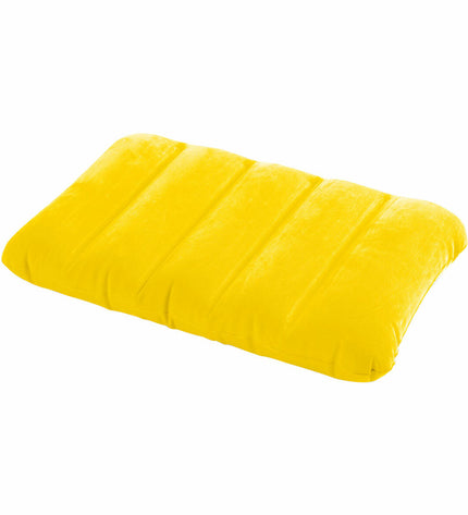 Set of 24 Intex air cushions, 43x9x28 cm, ideal for outdoor camping and hiking activities, shown in a natural outdoor setting.