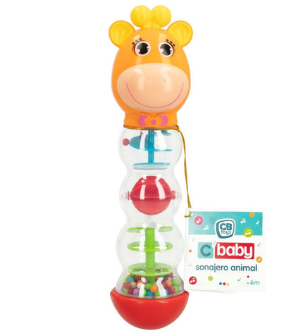 Set of 12 Colorbaby baby rattles, colorful plastic toys for young children, 6.5 x 25.5 x 6.5 cm, ideal for early play.