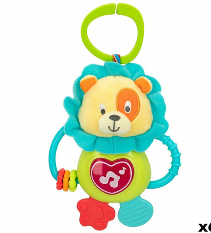 Set of six Winfun soft rattles for babies, measuring 14x19x6.5 cm, featuring colorful, textured toys for young children.