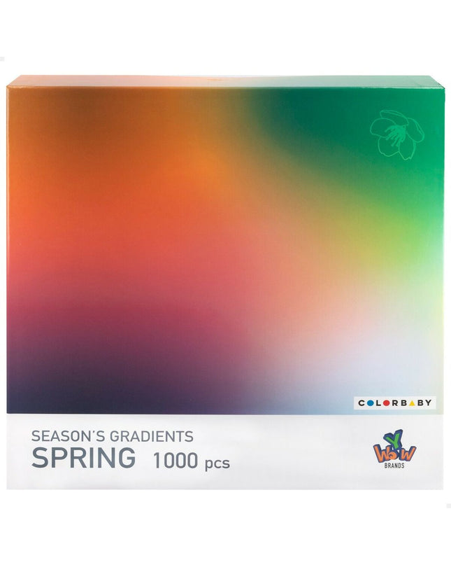 Colorbaby Spring season's gradient puzzle set with six colorful 68x50 cm jigsaw puzzles for children.