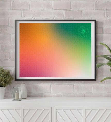 Colorbaby Spring season gradient puzzle set with six colorful 68x50 cm jigsaw puzzles for children.