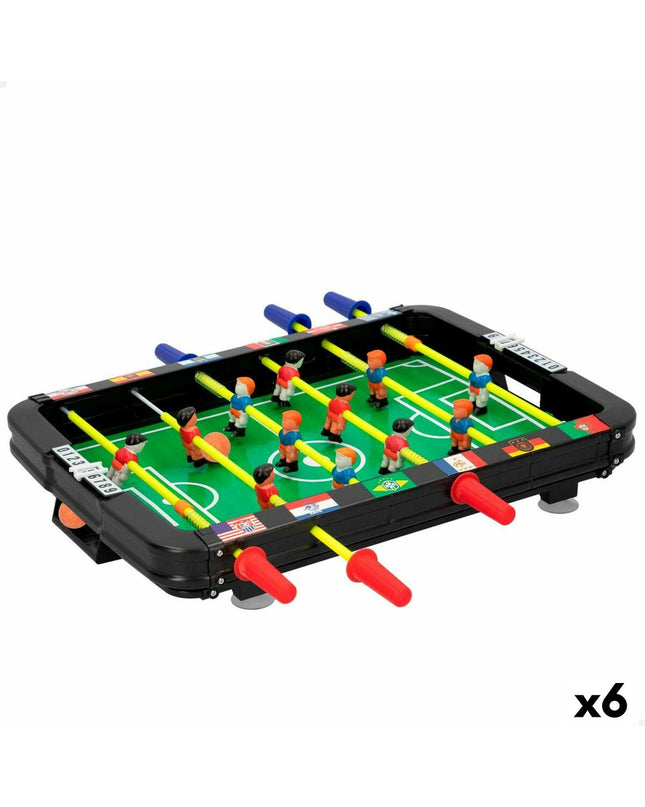 Set of six CB Games tabletop foosball game pieces, 36 x 5 x 26 cm, for kids' toys and game accessories.