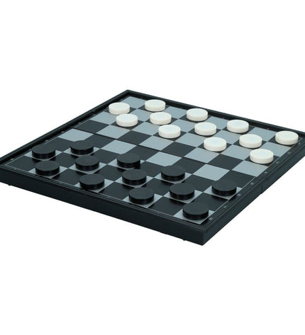 Six CB Games plastic chess and checkers game boards with detailed playing surface and colorful game pieces.
