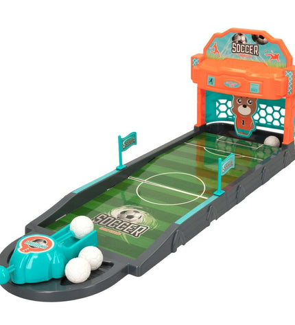 Colorbaby Football agility game set with six colorful plastic footballs, designed for children's play and skill development.