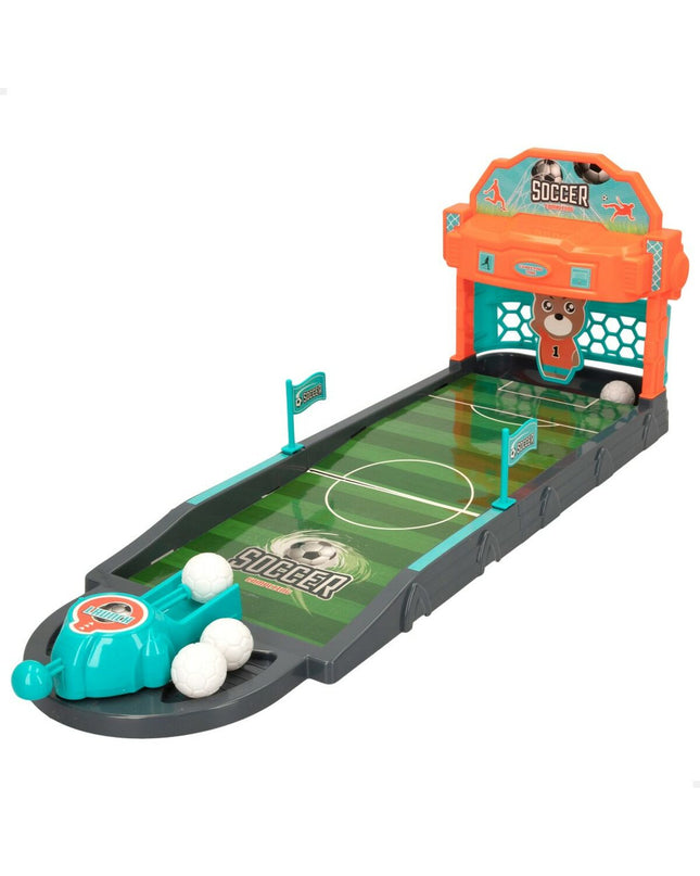 Colorbaby Football agility game set with six colorful plastic footballs, designed for children's play and skill development.