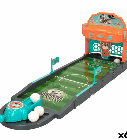 Colorbaby Football agility game set with six colorful plastic balls for kids' play and skill development.