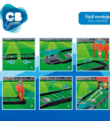 Colorbaby Football agility game set with six colorful plastic footballs for children's play and activities.