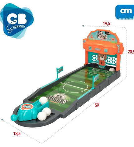 Colorbaby Football agility game set with six colorful plastic footballs for kids' play and skill development.