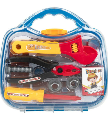 Colorbaby speelgoedgereedschap set with 13 colorful tools, 6 x 1.5 x 17.5 cm, for pretend play and imiteerspelletjes.