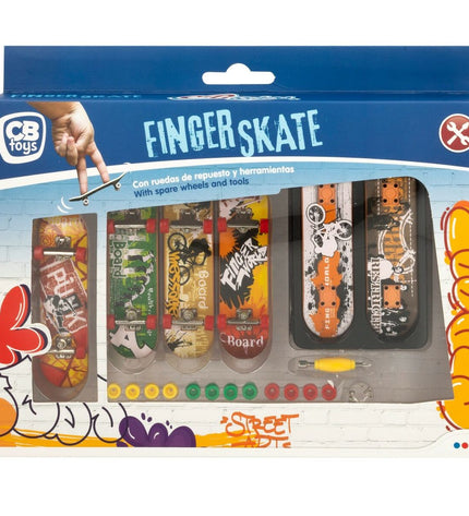 Set of 12 Colorbaby Vingerskateboards, colorful plastic toy skateboards for kids, designed for imaginative play and easy handling.