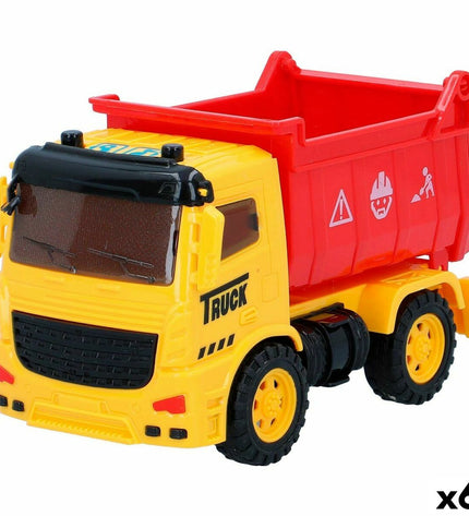 Set of six Speed & Go open public works trucks, 14.5 x 9 x 7.5 cm, colorful toy vehicles for children.