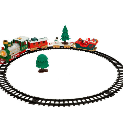 Speed & Go train met circuit speelgoed set with 6 pieces, includes tracks and train for kids' play and imaginative fun.
