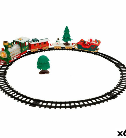 Speed & Go train set with 6 toy train cars, measuring 91 x 0.5 x 43.5 cm, for children’s play and vehicle fun.