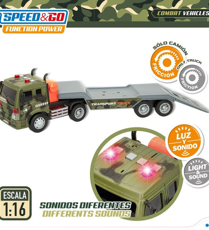 Two Speed & Go toy trucks, 47.5 x 11.5 x 10 cm, detailed plastic vehicles for children, part of the toy vehicles collection.
