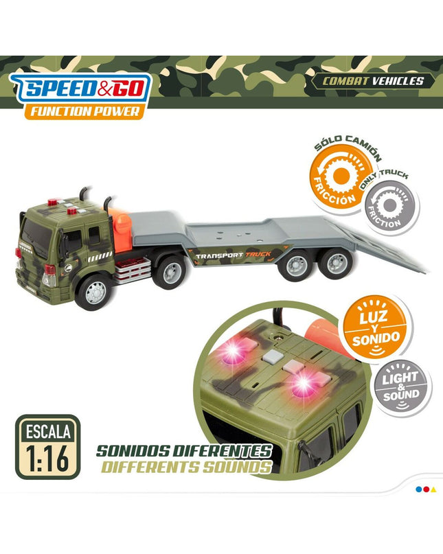 Two Speed & Go toy trucks, 47.5 x 11.5 x 10 cm, detailed plastic vehicles for children, part of the toy vehicles collection.