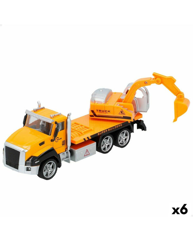 Six Speed & Go toy trucks in 18.5 x 9 x 5.5 cm size, colorful vehicles for children's play and games.
