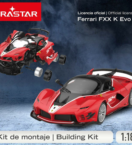 Two Ferrari remote control police cars, toy vehicles for kids, featuring realistic design and vibrant colors.