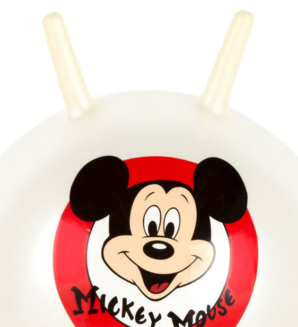 Set of 10 Mickey Mouse springbal balls, 45 cm diameter, designed for outdoor and recreational sports with colorful Mickey Mouse designs.