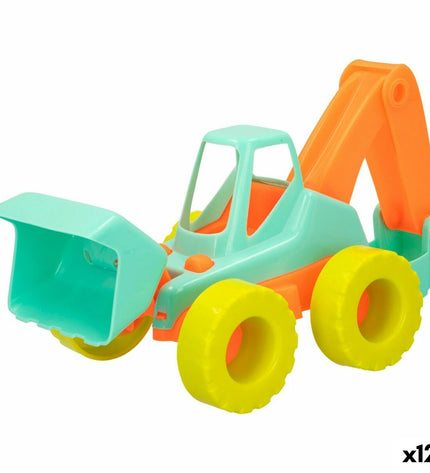 Set of 12 Colorbaby 26 cm plastic shovels for kids, ideal for outdoor play and sports activities.