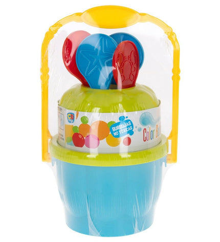 Colorbaby Bellenblaas Spel with 6 bottles, 240 ml each, in colorful packaging, ideal for outdoor play and fun activities.