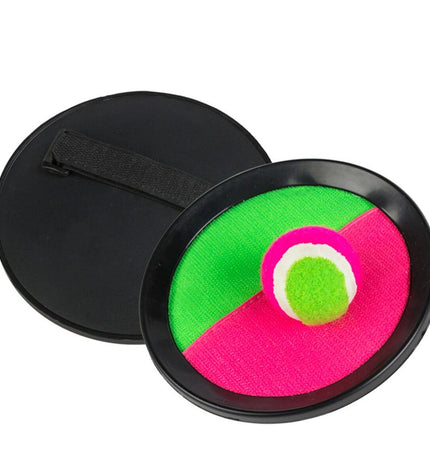 Colorbaby Catch Ball set with 12 Velcro balls, 20x2x20 cm, colorful soft play toys for outdoor and sport activities