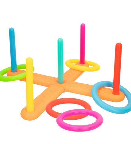 Colorbaby strand speelgoedset with four colorful pieces, suitable for outdoor play and sports activities.