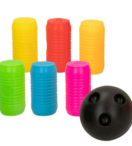 Colorbaby strandspeelgoedset with four colorful rope toys, ideal for outdoor play and sports activities for kids.