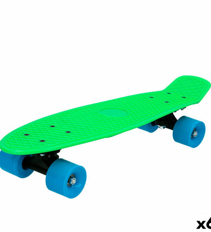 Set of six Colorbaby skateboards for kids, colorful and playful toy skateboards ideal for outdoor play and sports activities.