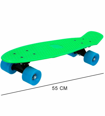 Colorbaby skateboard set with six colorful toy skateboards, ideal for outdoor play and sports activities.