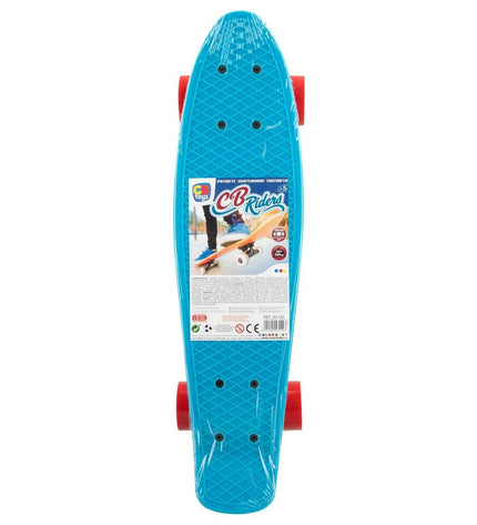 Colorbaby skateboard set with six colorful plastic skateboards, ideal for outdoor play and imaginative sports activities.