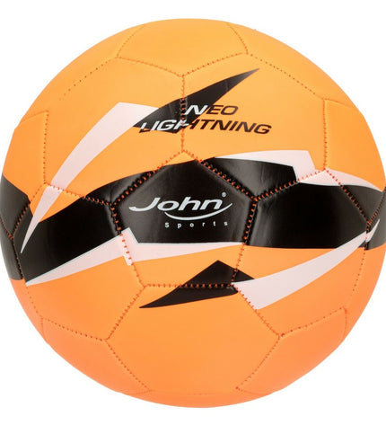 Set of 12 John Sports World Star 5 soccer balls, 22 cm diameter, made of imitation leather, suitable for outdoor sports.