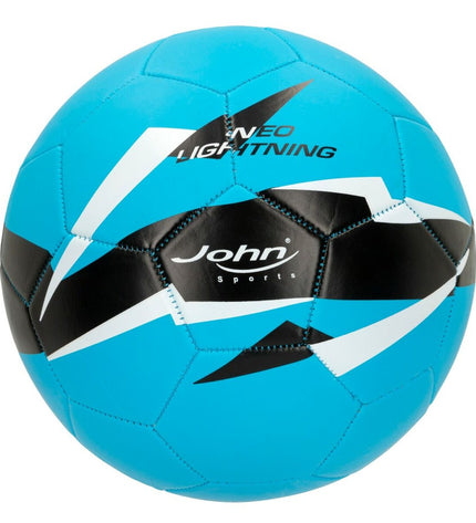 Set of 12 John Sports World Star footballs, size 5, 22 cm, made of imitation leather, for sport and outdoor play.