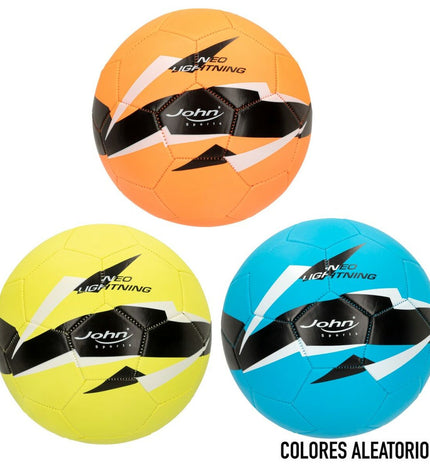 Set of 12 John Sports World Star footballs, 22cm diameter, imitation leather, suitable for sport and outdoor play.