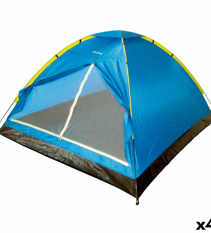 Aktive Kampeertent for 4 persons, outdoor camping tent with 210x130x240 cm size, suitable for camping and outdoor activities.