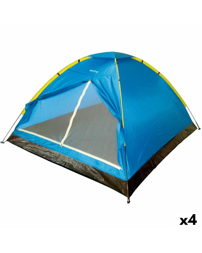 Aktive Kampeertent for 4 persons, outdoor camping tent with 210x130x240 cm size, suitable for camping and outdoor activities.