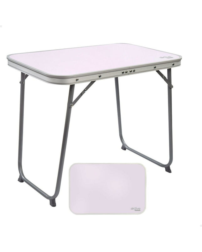Set of four Aktive folding tables, 60x50x40 cm, suitable for outdoor camping and trekking activities.