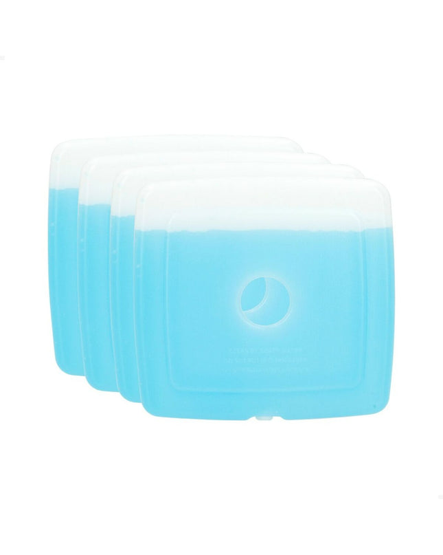 Set of 12 Aktive Kou-accumulator active blue 13.5 x 12.5 x 1.5 cm for outdoor, camping, and hiking activities.